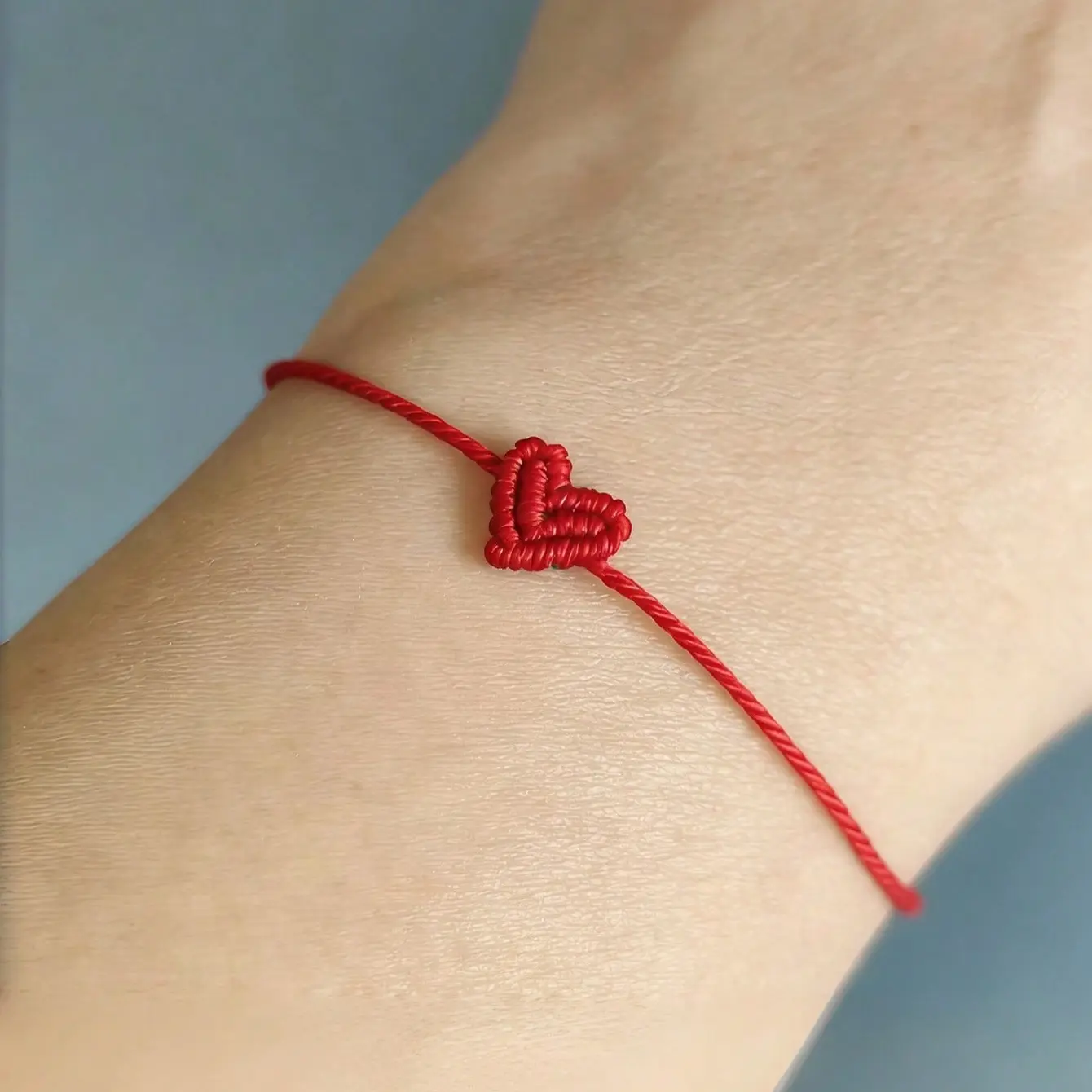 Braided Bracelets, 2 Pcs Adjustable Heart-Shaped Woven Bracelet, Friendship Bracelet Trendy Jewelry For Men And Women, Ideal For Birthdays, Weddings And Anniversaries