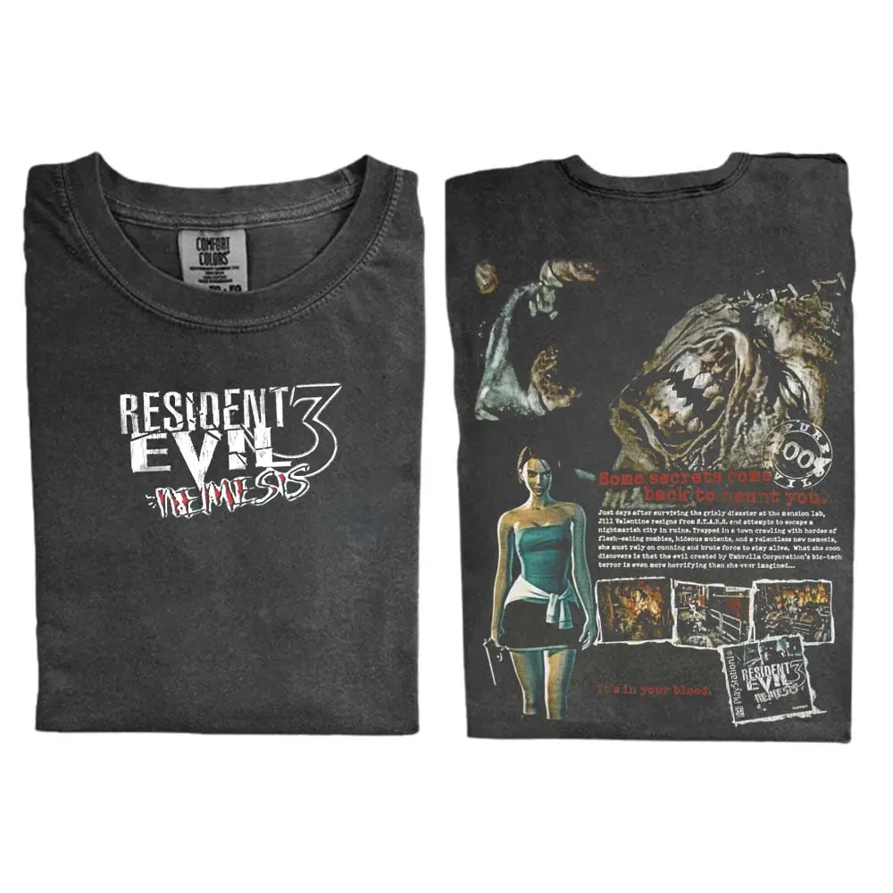 The Resident Evil 3 Nemesis Comfort Colors Shirt, Horror Game Shirt, For Men And Women Size S-3XL, Gift for Men, Gift for Women, Crew Neck T-shirt, Trending T-shirt