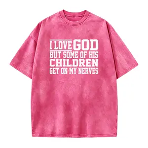 I Love God But Some Of His Children Get On My Nerves Religious Tee ,Funny Christian Shirt, Sarcastic Shirts, Jesus Love Shirt, Prayer Gift,
