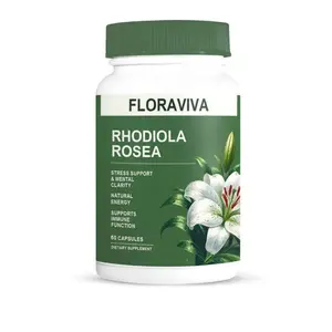 Floraviva Rhodiola Rosea Capsules for Stress Relief & Energy,Non-GMO