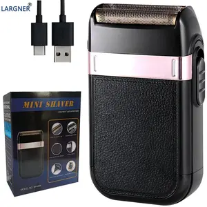 Rechargeable Electric Shaver, Advanced Reciprocating Grid Shaver, Durable Aluminum Foil Shaver, Portable Shaver for Travel & Outdoor, USB Rechargeable Shaver