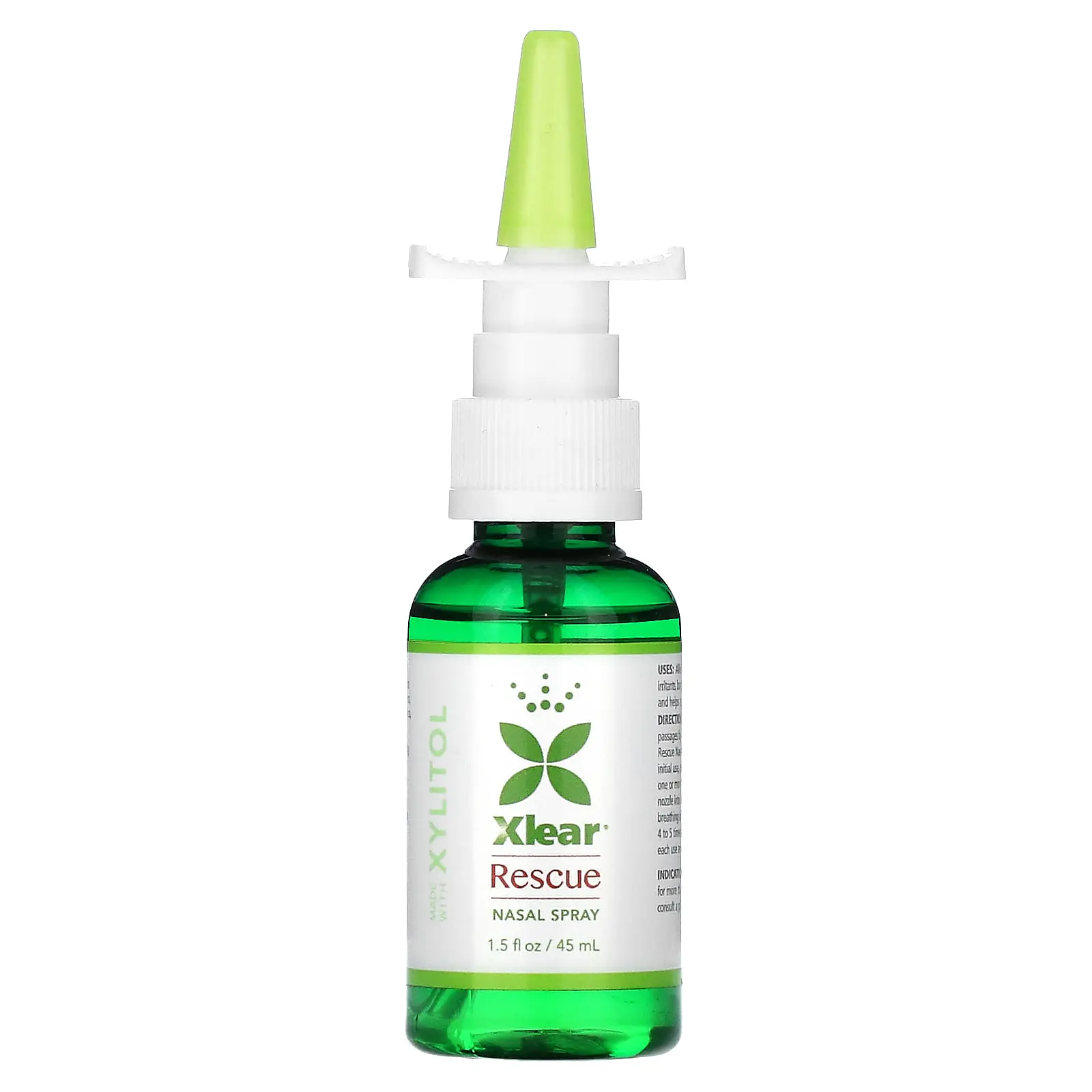 Xlear Rescue Nasal Spray with Xylitol, Fast Relief, 1.5 fl oz (45 ml) | HSA/FSA Eligible