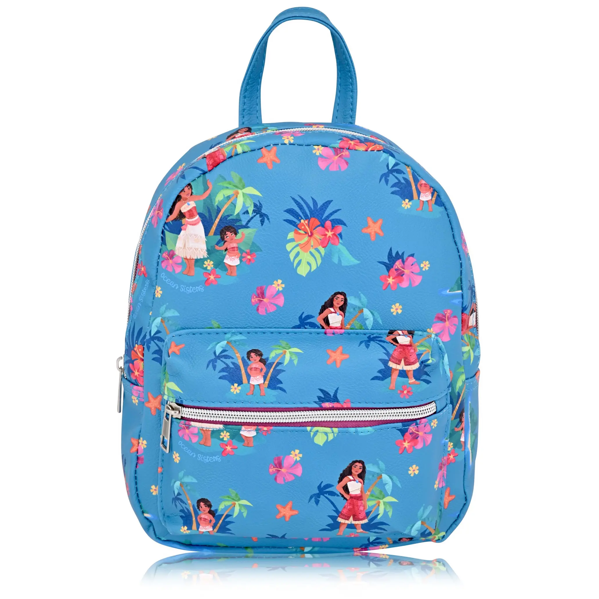 Fast Forward Moana 10" Unisex Mini Backpack, Cute PU Leather, Officially Licensed Disney Moana Mini Backpack, Perfect for Women, Men, Boys, Girls