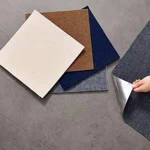 Non-slip Self-adhesive Floor Mat, Washable Floor Sticker, Seamless Carpet Sticker, Suitable for Home & Office Decor