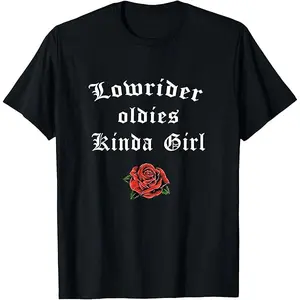 Women's Short-Sleeve  Tshirt - Simple Streetwear Lowrider, Breathable, Comfortable, Everyday Day Wear, Unisex Oldies Kinda Girl Gift,summerwins