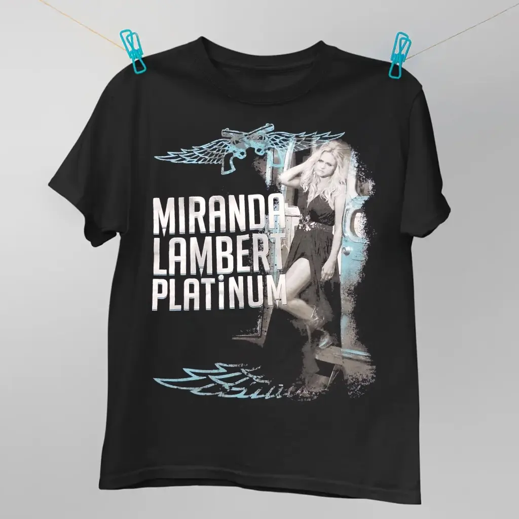 Miranda Lambert Platinum Concert Tour T-Shirt Black Gift For Fan