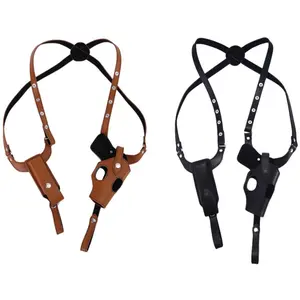 Thickened First Layer Cowhide Type 92 Cowhide Tactical Pistol Bag GLOCK Underarm Holster 1911 Quick Draw Handgun Holster