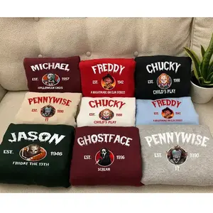 Vintage Halloween Characters Sweatshirt, Halloween Movie Fan Gift, Characters Movie Crewneck, Fall Season, Vintage Horror Shirts, Vintage Horror Movie Shirts, Vintage Horrornights Shirts, Vintage Horror Graphics Tees, Vintage Horror Shirt Collection.