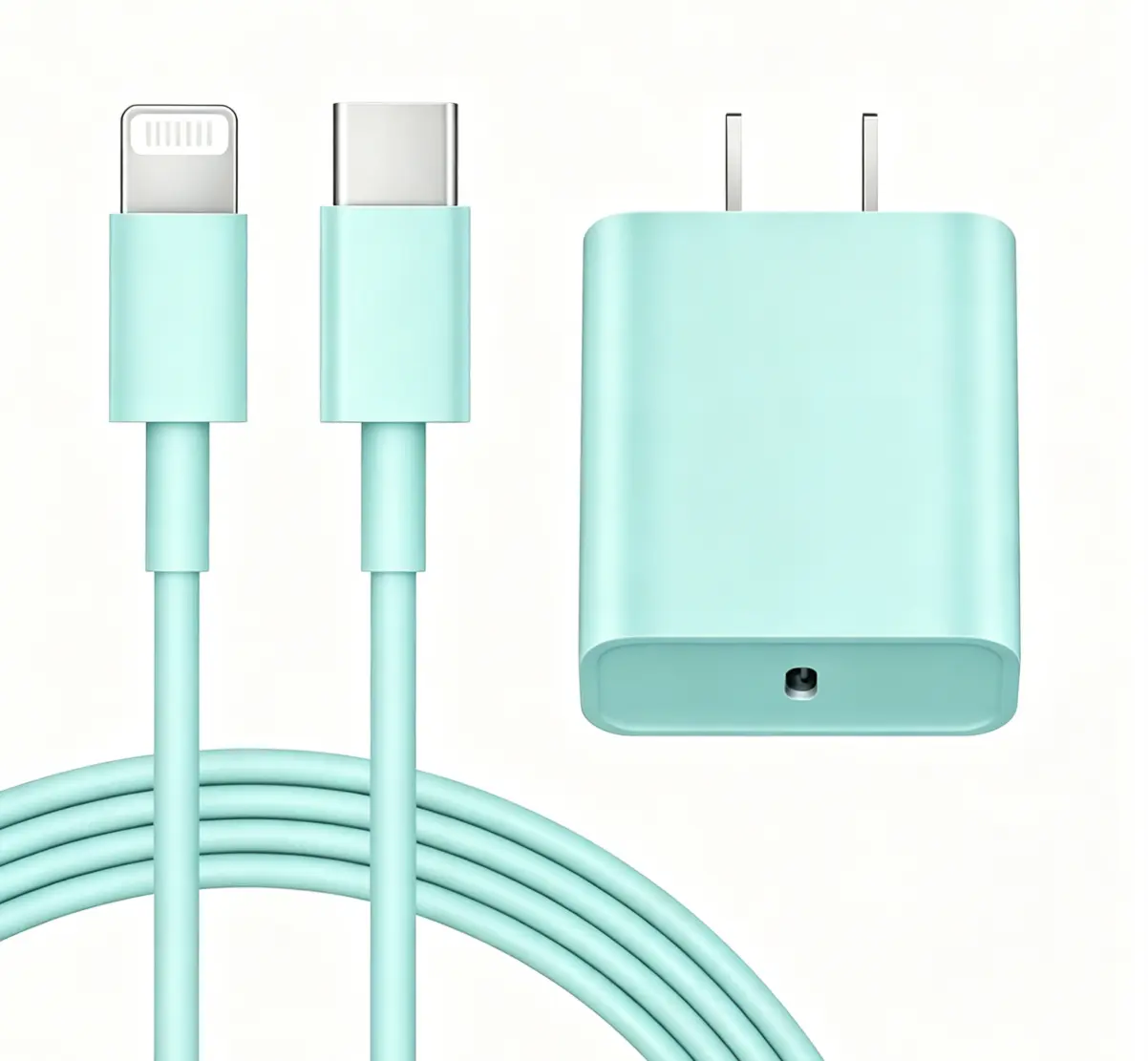 Phone Charger Fast Charging（Green),iPhone Fast Charger 1Pack Type C Fast Charger Block Plug Adapter 6FT USB-C to Lightning Cable Cord for iPhone14/13/13 Pro/12 Pro/12 Pro Max/11/Xs Max/XR/X/SE,iPad,AirPods