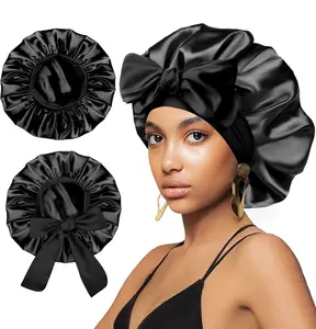 Women's Silk-Like Bonnet, With Band, Fashionable And Comfortable Sleep Cap, Soft And Breathable, Suitable For Daily Wear And Home