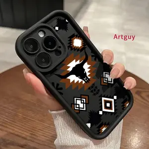 Case for 17 Air iPhone 16 Pro Max 15 Plus 16E 14 13 12 11 XS XR  mini Retro Western Cowboy Advanced fashion gift Drop Protection Shockproof Soft Silicone smartphone Cover