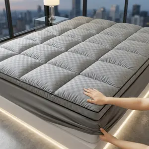 Cool Mattress Protector Quilted Elastic Stretchable Deep Pockets 8-21 Inch Mattress Pad Machine Washable Bed Cover Cooling Bedding Closely Fit Comfortable Bedroom Essential