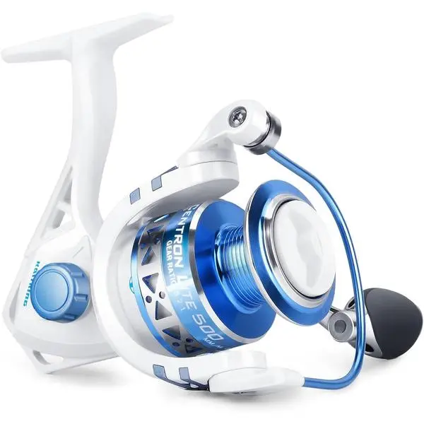 Centron & Centron Lite Spinning Reels, Size 500 is Perfect for Ice Fishing, Up to 17.5 Max Drag, 5.2:1 Gear Ratio, Ultra Smooth Powerful, CNC Aluminum Spool, 9+1 BB Light Weight