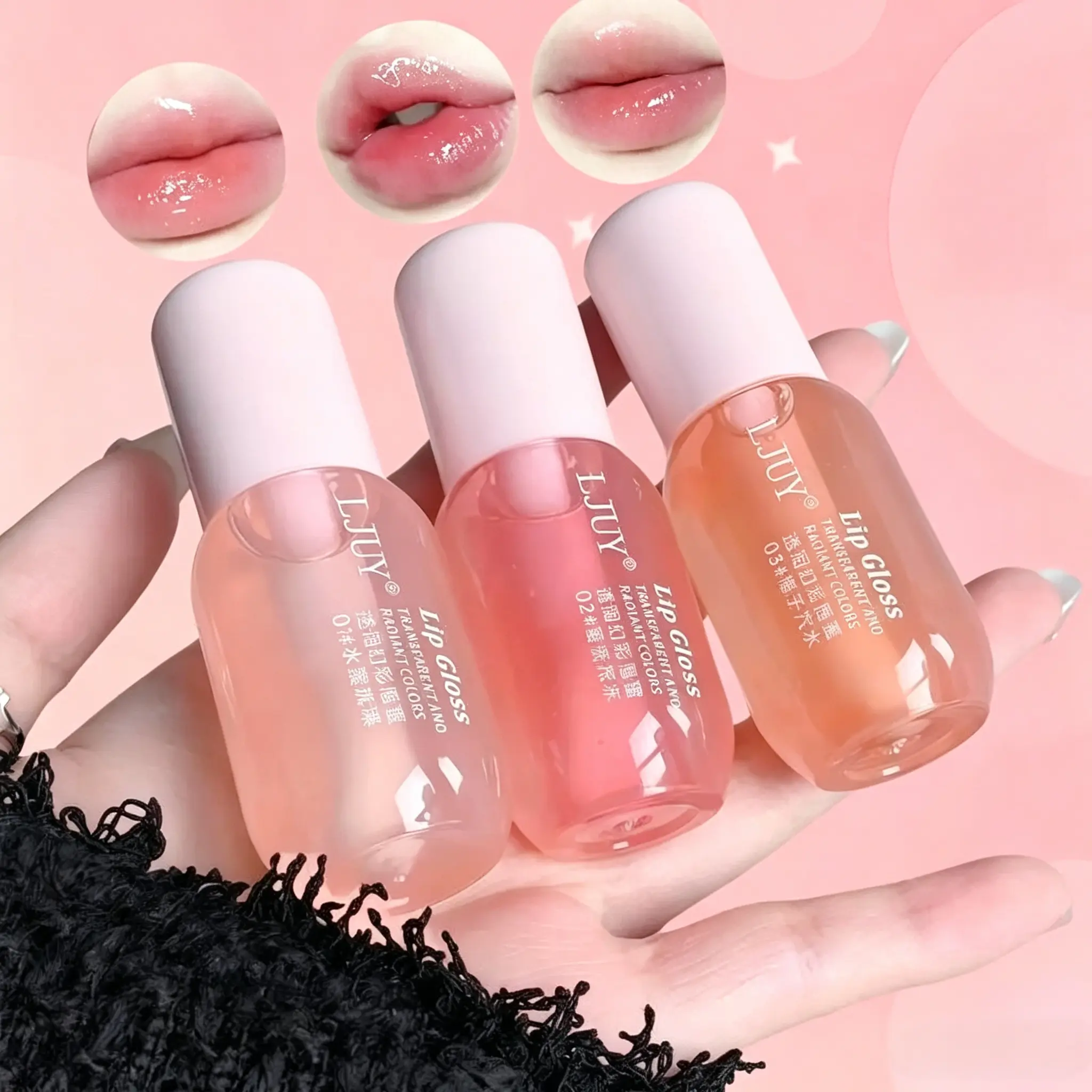3 Count Plumping Lip Gloss Set, Hydrating and Long Lasting Moisturizer with a Non-Sticky Finish - Lip Care Gifts for Women and Girls, Long Lasting Lipgloss, Makeup