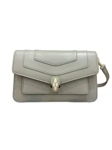 Pre-owned Bvlgari Serpenti Bag Snake Inspired Design Cowhide Leather Crossbody Clutch Purse Versatile Use Elegant Appearance Stylish Accessory for Fashion Enthusiasts