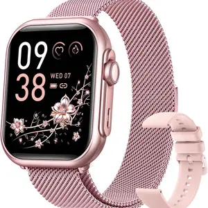 Smart Watch for Women & Men, Multifunctional Smart Watch, 1.85'' Screen, 30-Day Battery, Calls, Hr, Spo2, Sleep Monitor, 120 Sports, IP68 Waterproof, Fits iPhone & Android