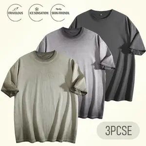 1/3-Pack Oversized Unisex Acid Wash T-Shirts | 100% Cotton Heavyweight Vintage Tee | Soft, Breathable Summer Streetwear Essentials