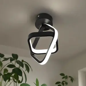 Modern LED Ceiling Light Square Design Hallway Fixtures 4000K Cool White 100V-240V Iron Acrylic 5-10㎡ Living Room Corridor