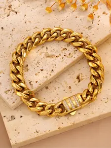 1 stainless steel bracelet, NK three diamond press bracelet, fashionable bracelet, multifunctional and durable shiny accessory, suitable for daily use, perfect gift