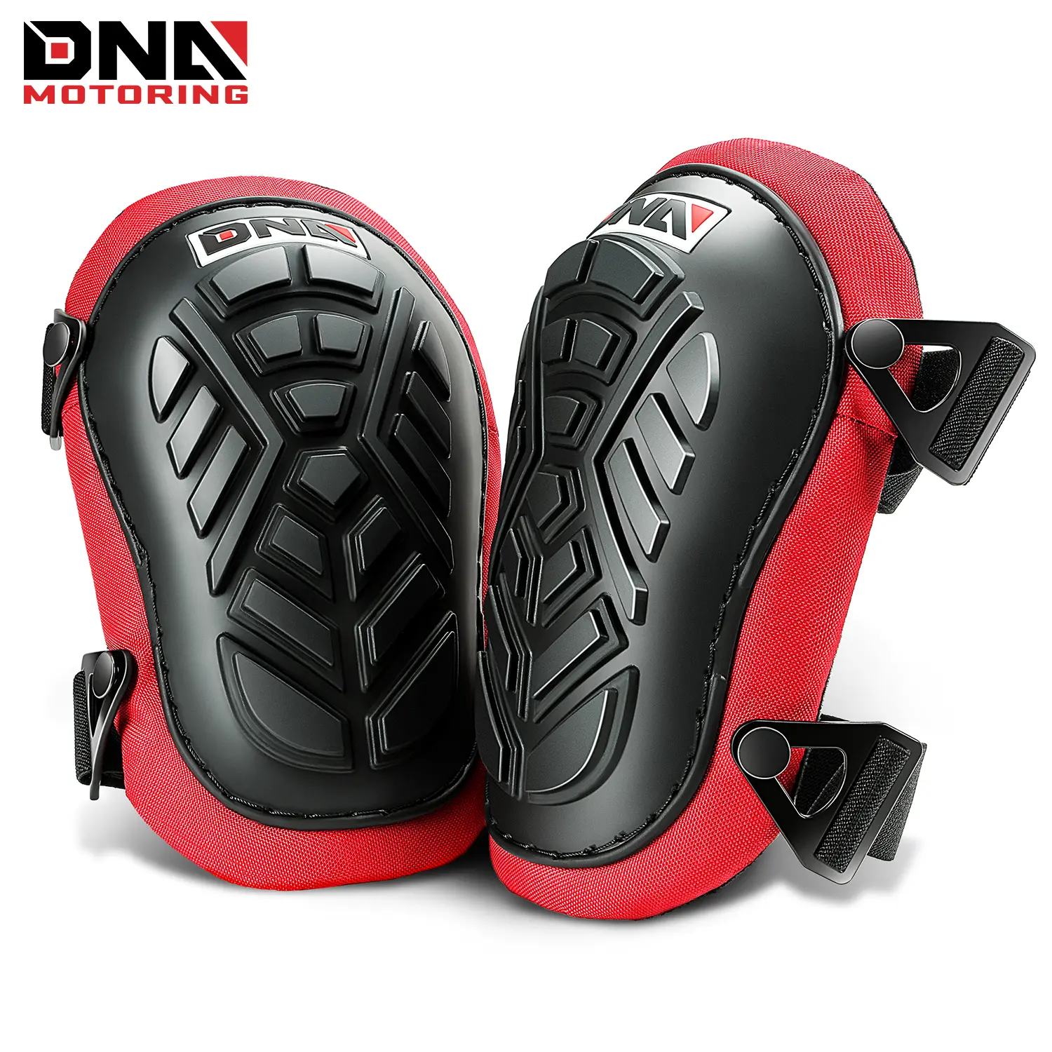 DNA MOTORING Heavy Duty Knee Pads, TPR Shell & High-Density EVA Foam Padding, Breathable Mesh Work Gear with Adjustable Straps for Construction & Outdoor Work, Gardening, Auto Detailing