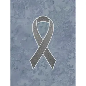 Carolines Treasures  Grey Ribbon for Brain Cancer Awareness Garden Flag Size - 11 x 15 In.