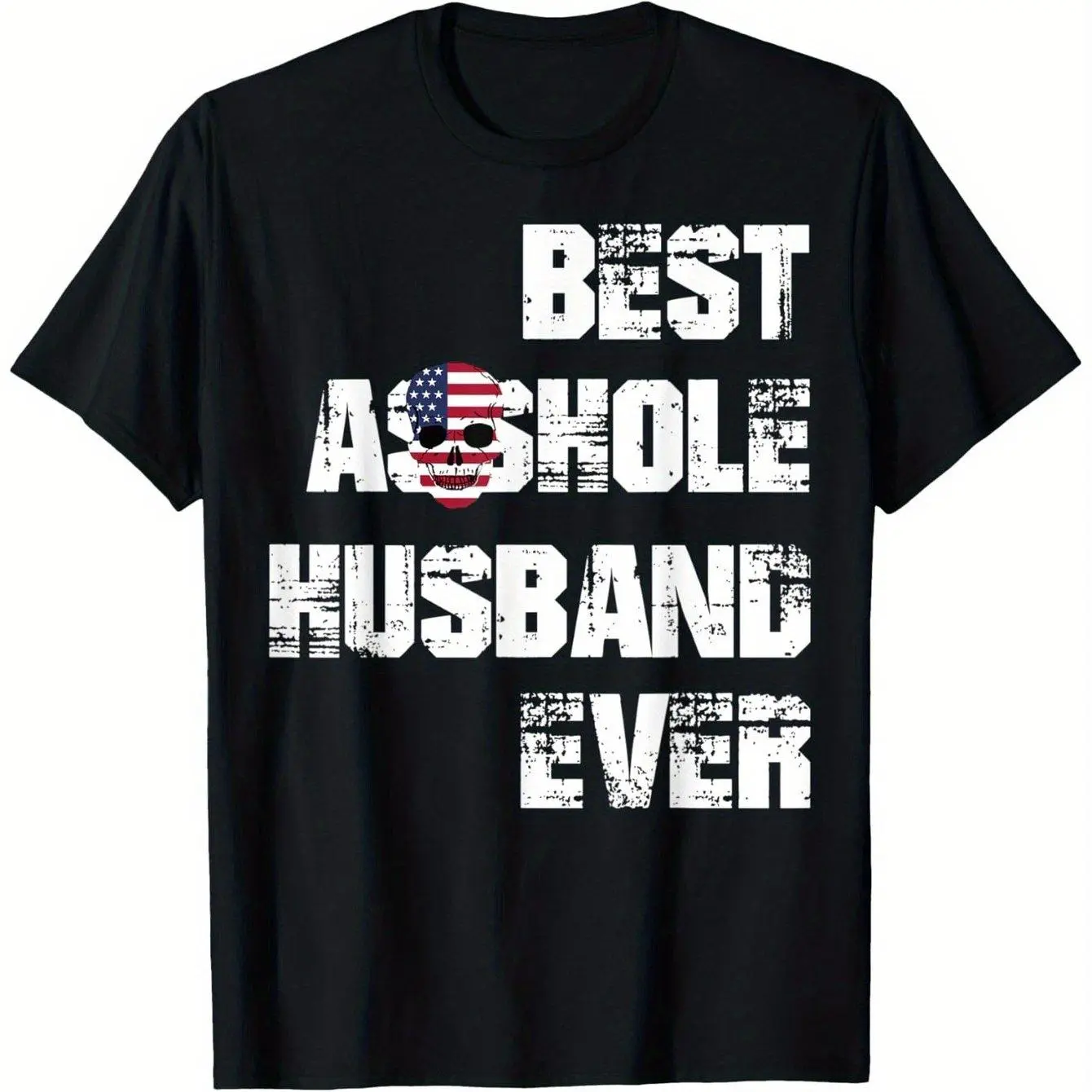 Funny printed T-shirt Wedding Humor T-shirt- Worst Husband Design- Couple Style Black T-shirt- Heavyweight Pre-shrunk Street Style Top 100% Premium Cotton T-shirt