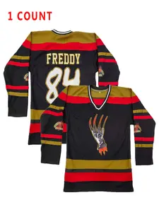 Ice Hockey Jersey Number 84 Freddy, Christmas Gift, Embroidered Letters and Numbers, Casual Loose-Fitting Athletic Apparel