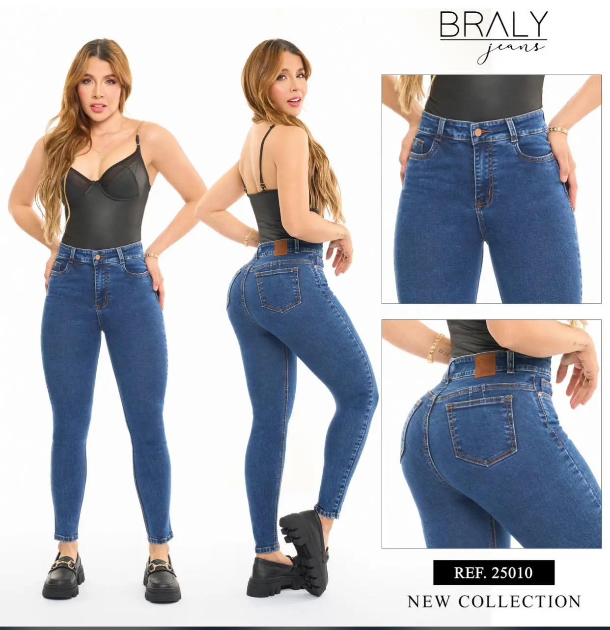 pantalon clasico tiro alto tommy contol y pull up realce 5 cms