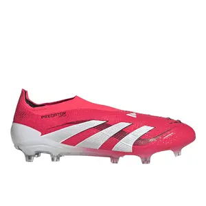 adidas Mens Predator Elite Laceless Firm Ground Soccer Cleats  - Red