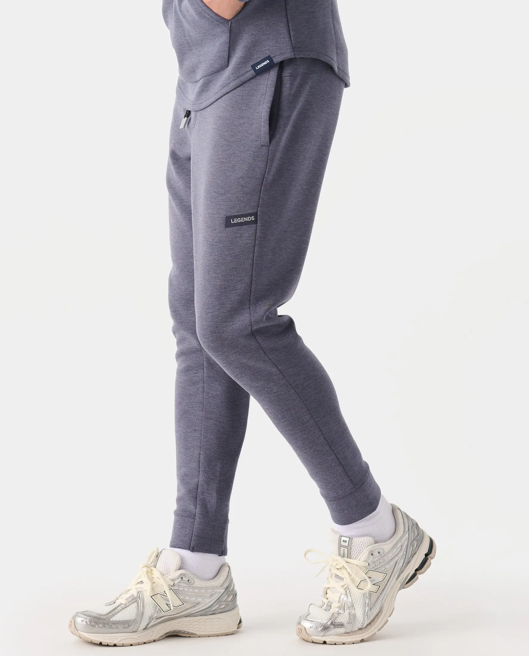 Hawthorne Tech Jogger Navy Blue  Heather, Small