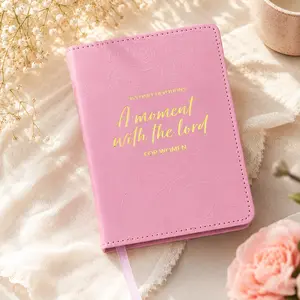 Women's Modern Devotional Journal - 365 Days Portable Daily Reflection Notebook, 1 Minute with God, Self-Improvement Journal Style Notebook, Ideal Holiday Gift