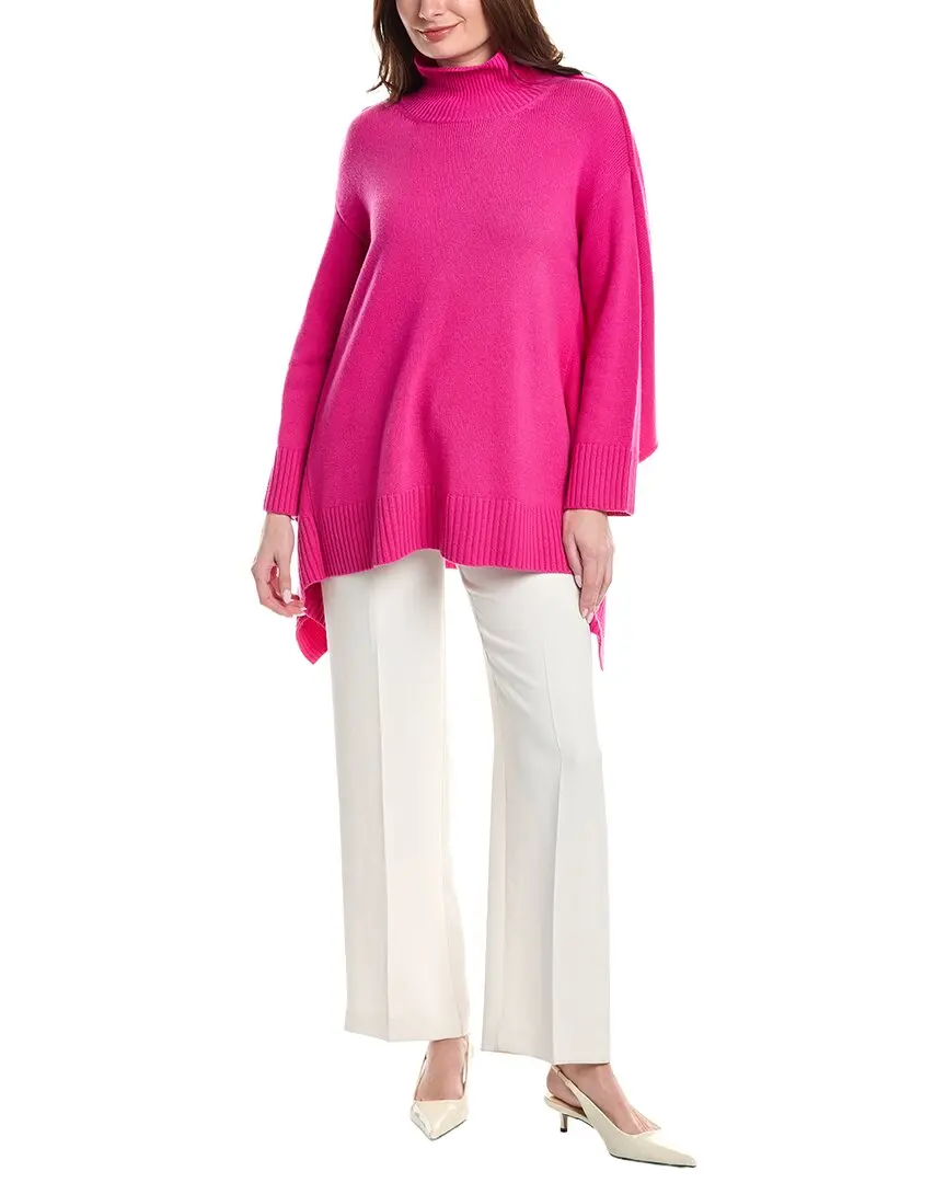 Valentino Wool & Cashmere-Blend Poncho Sweater