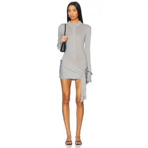 LIONESS Soho Mini Dress in Grey