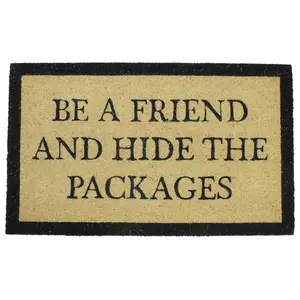 Northlight Rectangular "Hide Packages" Doormat 18" x 30"