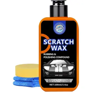Car Scratch Remover Removes Scratches Swirls And Scuffs With Wax Rubbing Compound With Buffer Pad And Microfiber Towel For Cars Motorcycles SUVs Trucks For Car Owners . Ounces