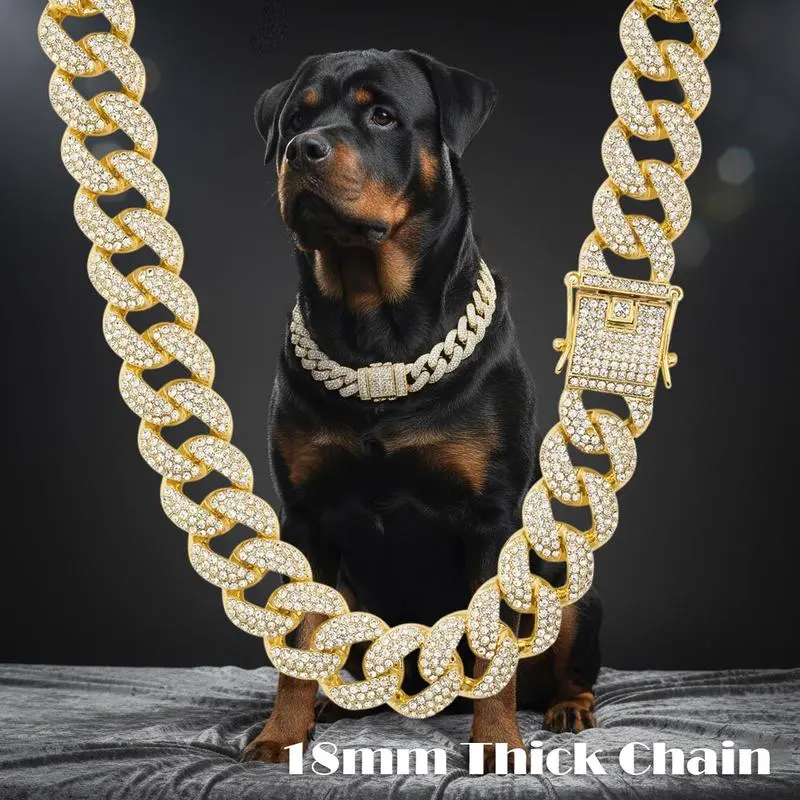 Massive dog chain collar - TikTok Shop