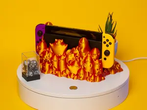 Ghost Kitten Nintendo Switch Dock Cover - Decor TV Stand Decoration - Original+OLED Switch Compatible