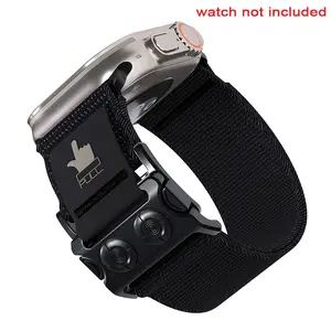 IWatch Ultra3 11 10 9 8 7 6 5 SE Magnetic Sports Strap Apple Watch Strap 49mm 45mm 44mm 42 41 40mm Nylon Braided Strap Quick Release Easy Installation Smart Watch Straps