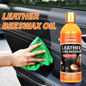 Leather Care Polish, Restoration Cream and Beeswax for Faux Leather Surfaces, Ideal for Car Interiors, Sofas, Shoes and Bags, Car Detailing Products, Auto Detailing Products, Car Detailer