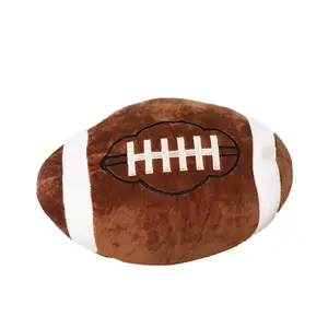 1pc 11.81 Inch Realistic Football Plush Pillow, Durable American Football Cushion, Soft Sports Ball Interactive Decorative Gift for Kids Birthday Party, Home Decorative Cushion