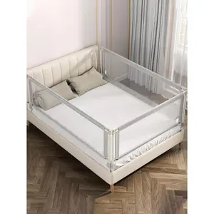 Swing Down Baby Bed Rail Guard for Toddlers - Extra Tall Child Safety Side Railing for Twin, Full, Queen & Bunk Beds, Easy to Install for Kids