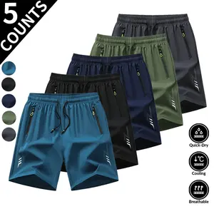 5-Pack Men's Casual Breathable Shorts lightweight casual short short men outfit for sale work short casual sport short 5 pieces et tropical beige sport short set bottomsmens running shorts shorts with zipper pockets simple sport short