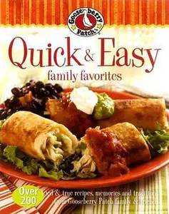 USED-Gooseberry Patch Quick & Easy Family Favorites by Gooseberry Patch (Hardcover)