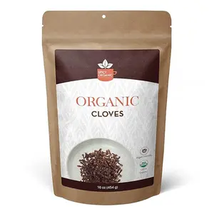 SPICY ORGANIC Cloves Whole - 100% Pure USDA Organic - Non-GMO, Keto Friendly, Non-Irradiated Fresh Clove Seed Spice - 16 OZ Natural Flavor Flower