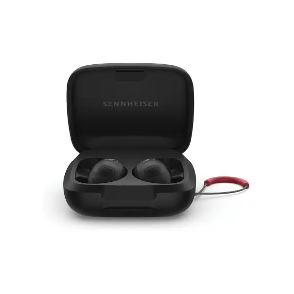 Sennheiser Momentum Sport Earbuds with Sport Sound Tuning and Adaptive ANC, Secure Fit, 24-Hour Battery Life, Fitness Tracker for Body Performance Data - Black