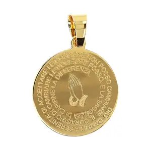 Bronzo Italia Serenity Prayer Pendant