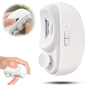 3 in 1 Electric Nail Clipper, Automatic Nail Trimmer With Polishing Function & LED Light, Nail Care Tool for Elderly & Adults