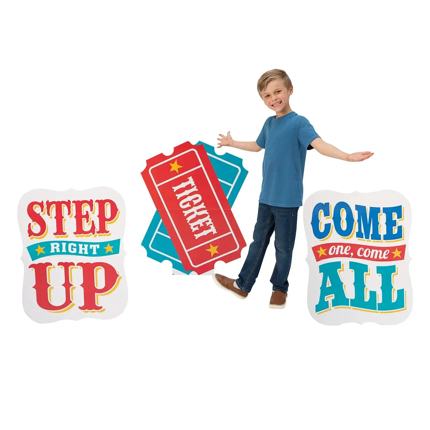 29 1/2" x 38" Carnival Party Cardboard Stand-Ups Set - 3 Pc.