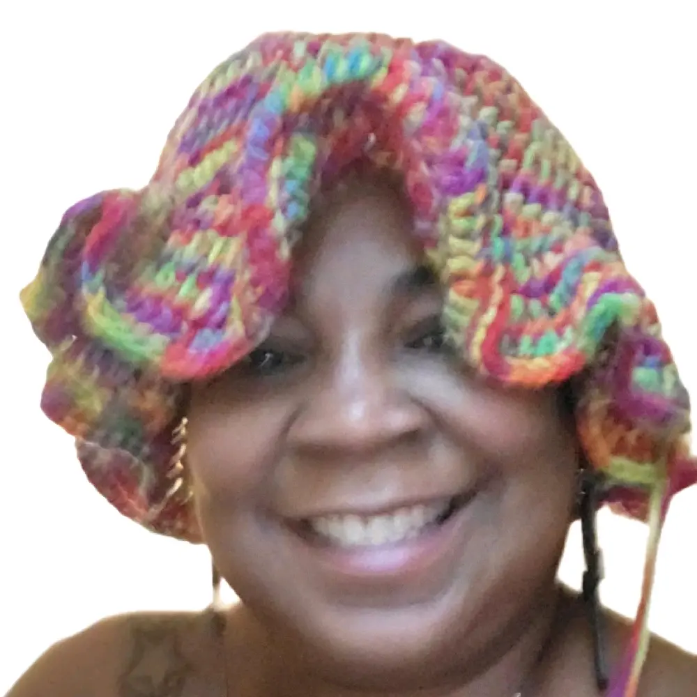 Crochet Granny square Hat, semi wavy Winter Fashion Accessory