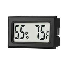 Mini Digital Thermometer, Temperature Humidity Gauge Meter with Fahrenheit ( ℉       ), Indoor Humidity Monitor for Humidors, Greenhouse, Garden, Cellar, Closet, Fridge Etc